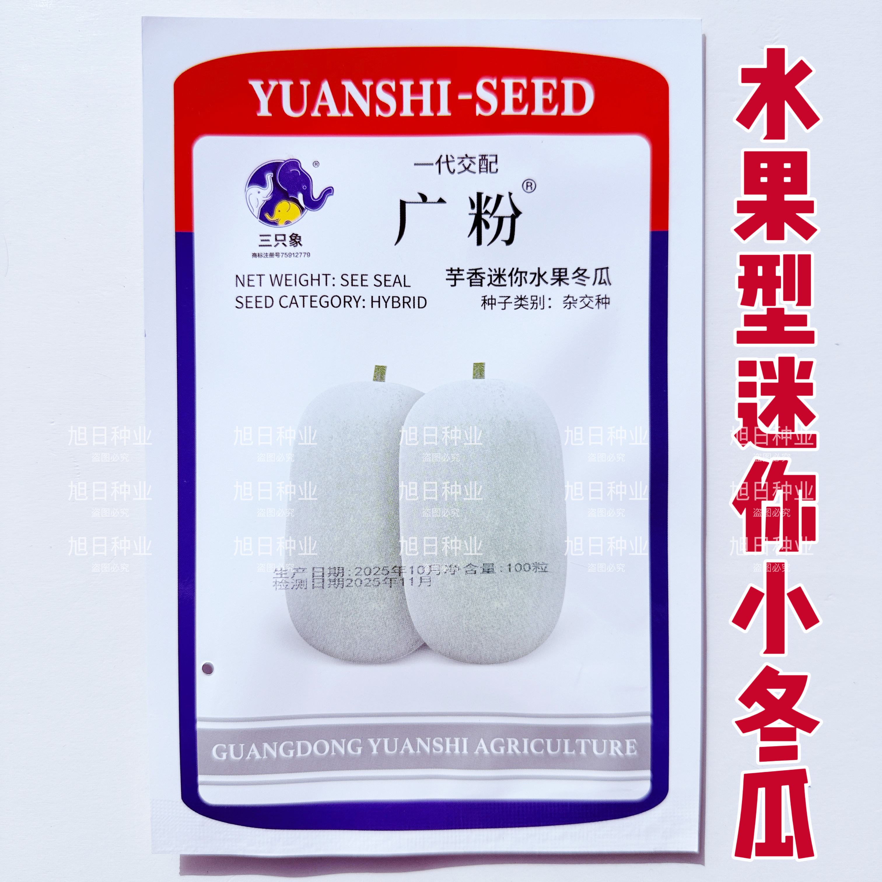 广粉水果冬瓜种子籽早熟高产抗病耐热肉厚肉嫩亮淡灰白色冬瓜种孑