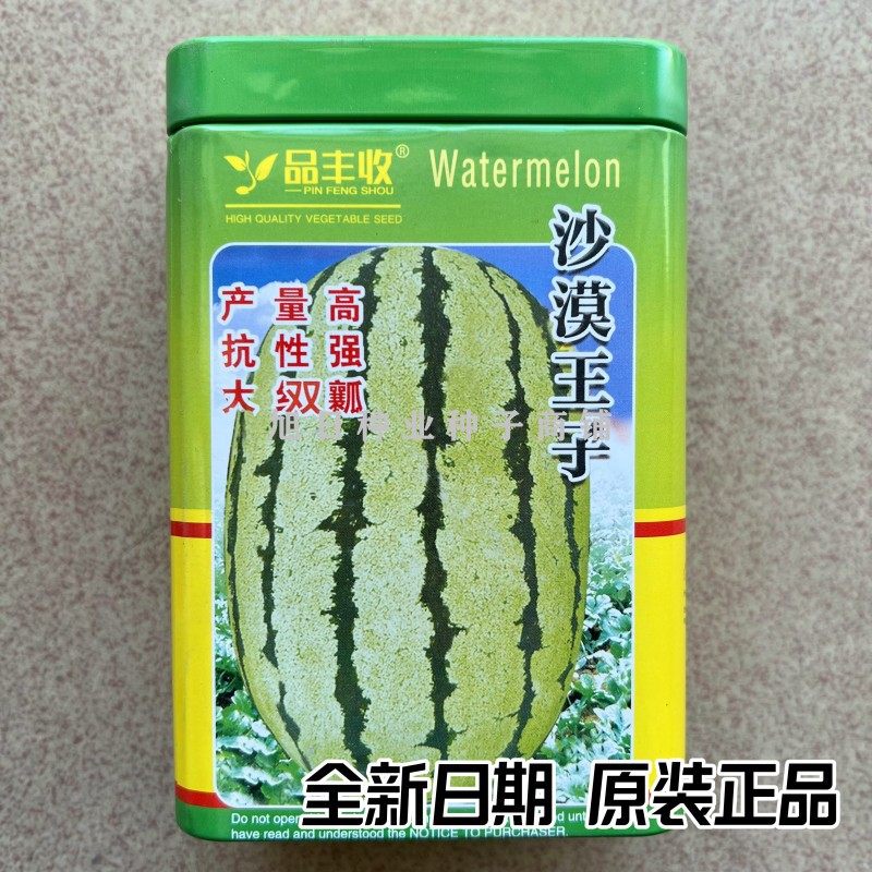 沙漠王子西瓜种籽沙漠一号双红瓤沙甜多汁高产抗病夏季耐热石头瓜
