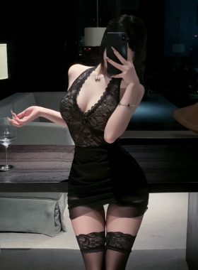 性感睡衣女蕾丝透视纯欲风秘书紧身包臀裙御姐高级感制服2026新款