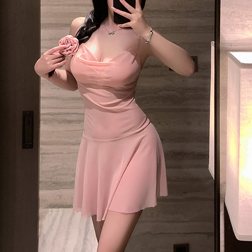 性感氛围感小胸情感qq高透睡裙