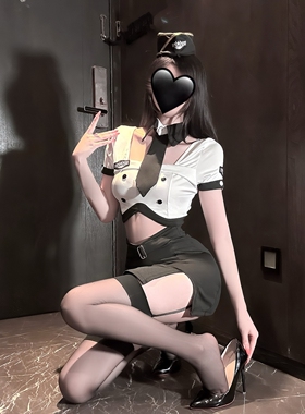 qq衣服空姐制服情调角色扮演禁欲系高级感包臀裙内衣套装性感纯欲