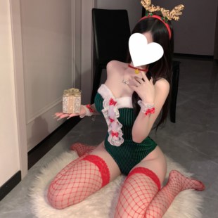 性感女士情调内衣床上氛围感圣诞节连体制服趣味禁欲系高级感睡衣