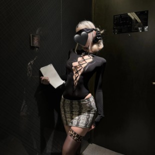 御姐轻熟绝美睡衣氛围感油光丝滑秘书制服女2025新款 性感纯欲睡裙