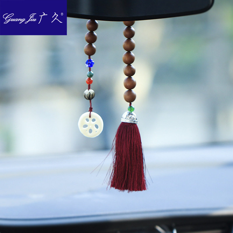 广久 巴布亚檀香15MM 类似 老山檀香黑肉 车挂 车内饰品 佛珠