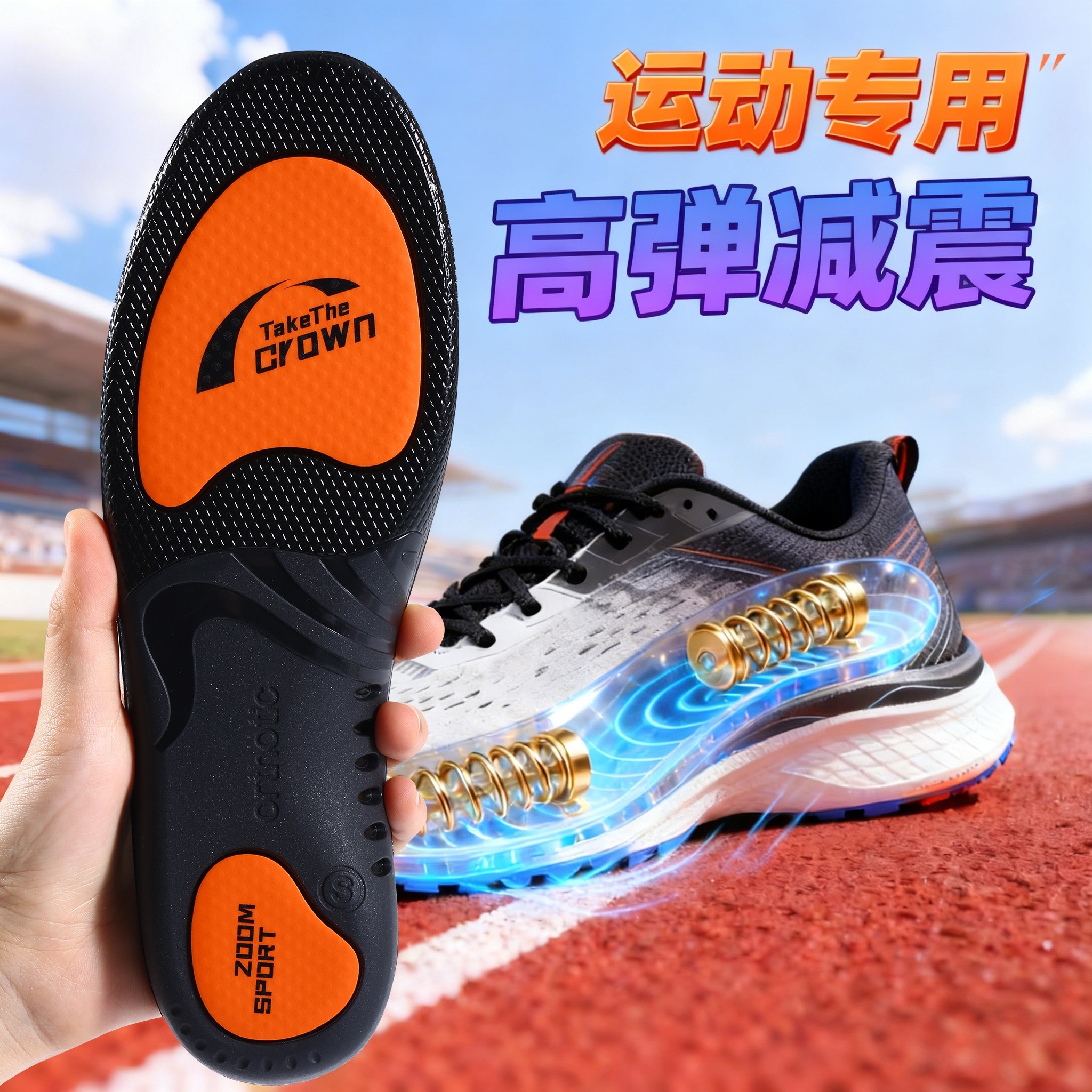 运动鞋鞋垫子男女款2025新款气垫高弹减震久站不累加厚学生青少年,服饰配件/皮带/帽子/围巾,鞋垫,淘宝优惠券,粉丝福利购,淘宝优惠卷