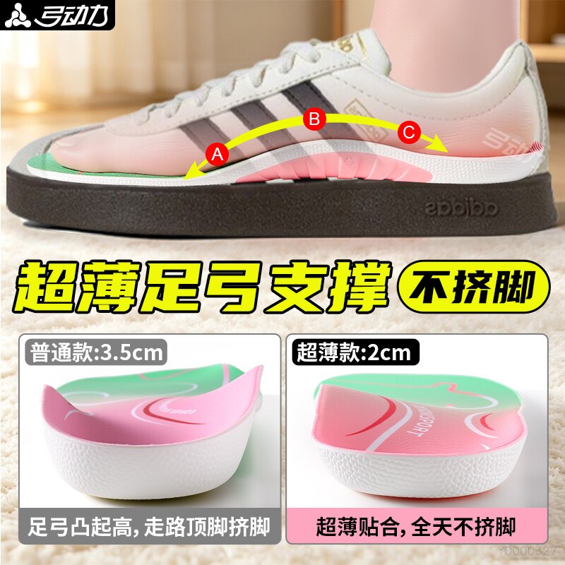 足弓支撑鞋垫高足弓防脚痛直腿图片