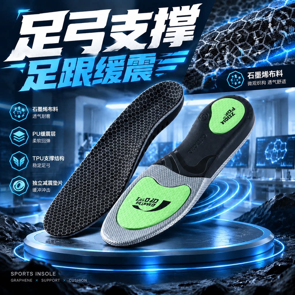 足弓支撑缓冲缓震鞋垫专业跑步