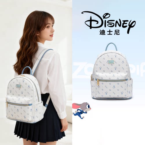Disney/迪士尼疯狂动物城朱迪双肩包轻便大学生书包大容量女包