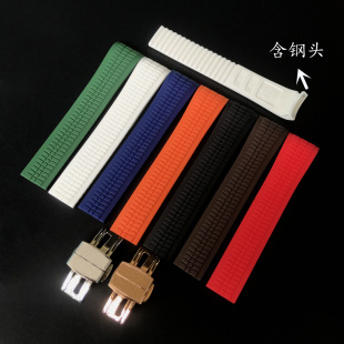 适配原装百达翡丽手雷橡胶表带Aquanaut系列5167/5164 PP表链21mm