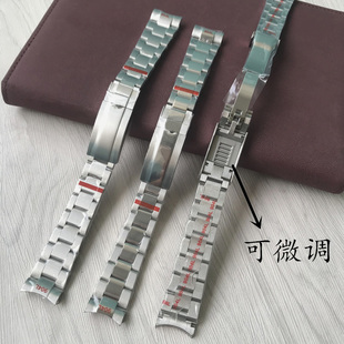 20mm精钢904L可微调手表带表链适用劳力士黑绿蓝水鬼潜航者116610