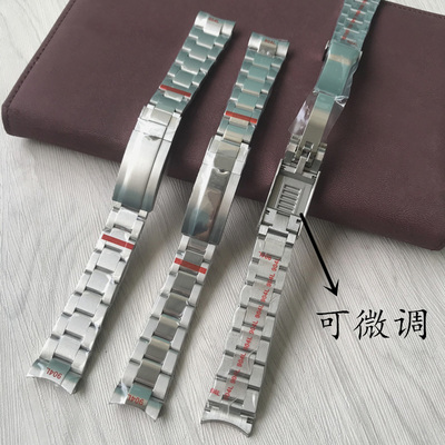 20mm精钢904L可微调手表带表链适用劳力士黑绿蓝水鬼潜航者116610
