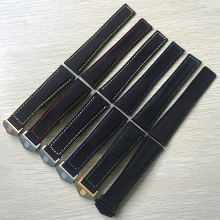 代用泰格豪雅尼龙真皮手表带豪雅竞潜卡莱拉摩洛哥系列黑20 22mm