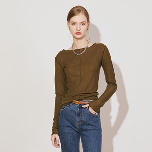 舒适打底衫 Carolingian法式 新 时尚 显瘦上衣女 小众 气质修身