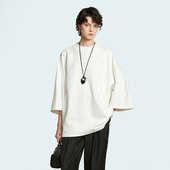 Carolingian極简ROW风 高克重精梳棉T恤 Oversize宽松大廓形上衣