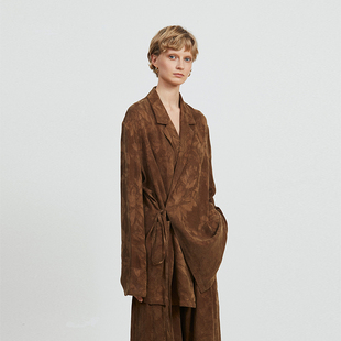 Carolingian低奢气质 阔腿裤 套装 重磅铜氨Viscose暗纹提花西装