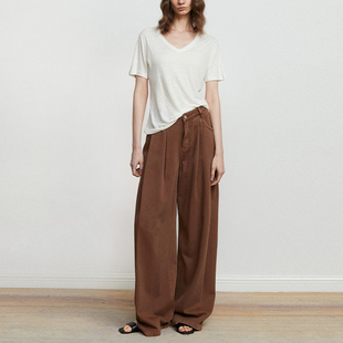 Carolingian松弛B入 重磅长绒棉阿苏特染复古彩色阔腿显瘦牛仔裤