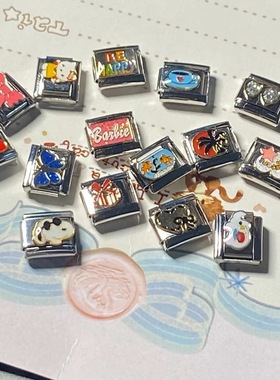 意大利模块手链diy自由拼接可拆卸表带图案小众可爱闺蜜情侣礼物