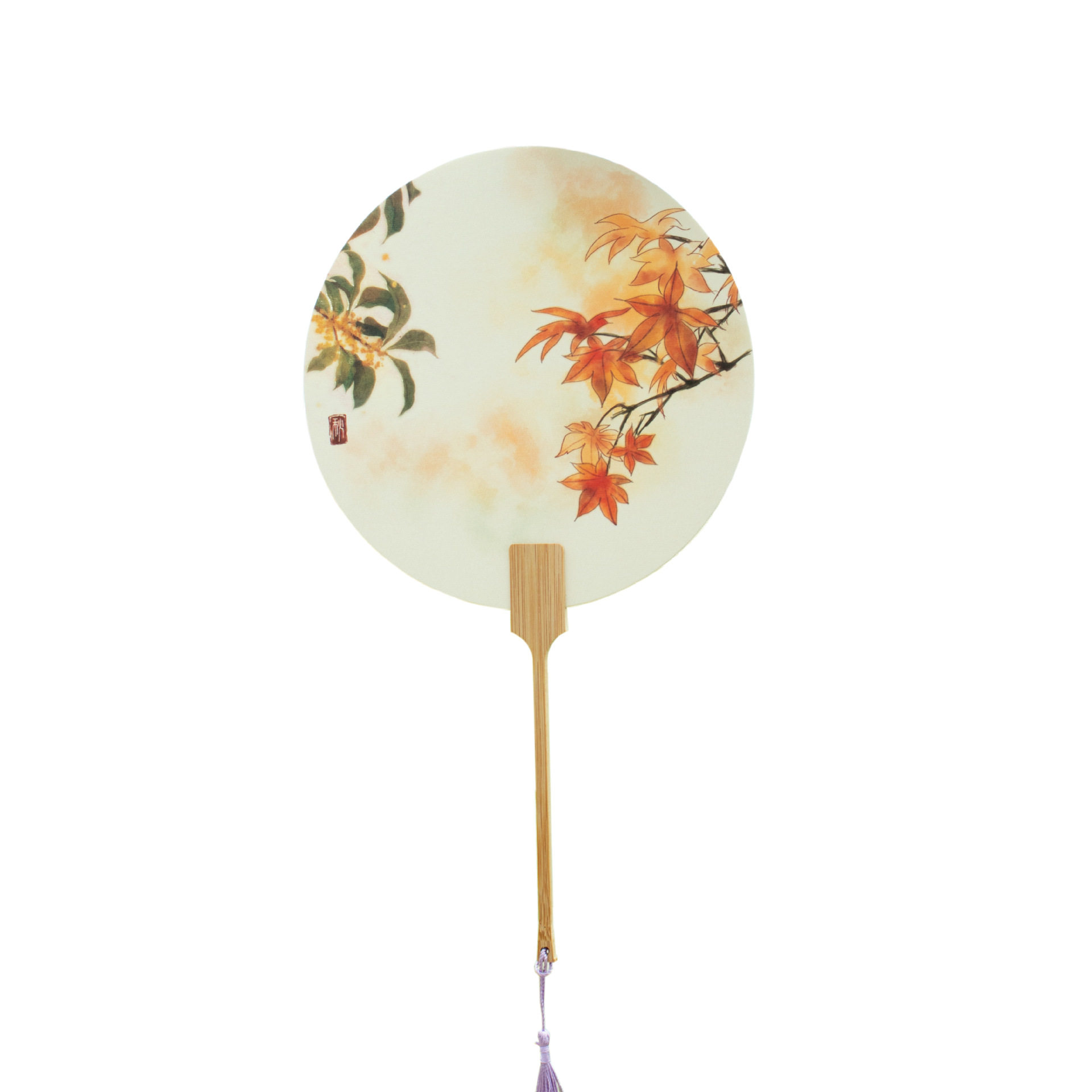 梅兰竹菊古风团扇春夏秋冬中国风印刷扇子夏季旅游景点热卖产品