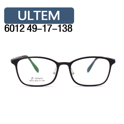 广州钨钛魔腾ultem塑钢眼镜大号带鼻托方框男款6012pei美国材料