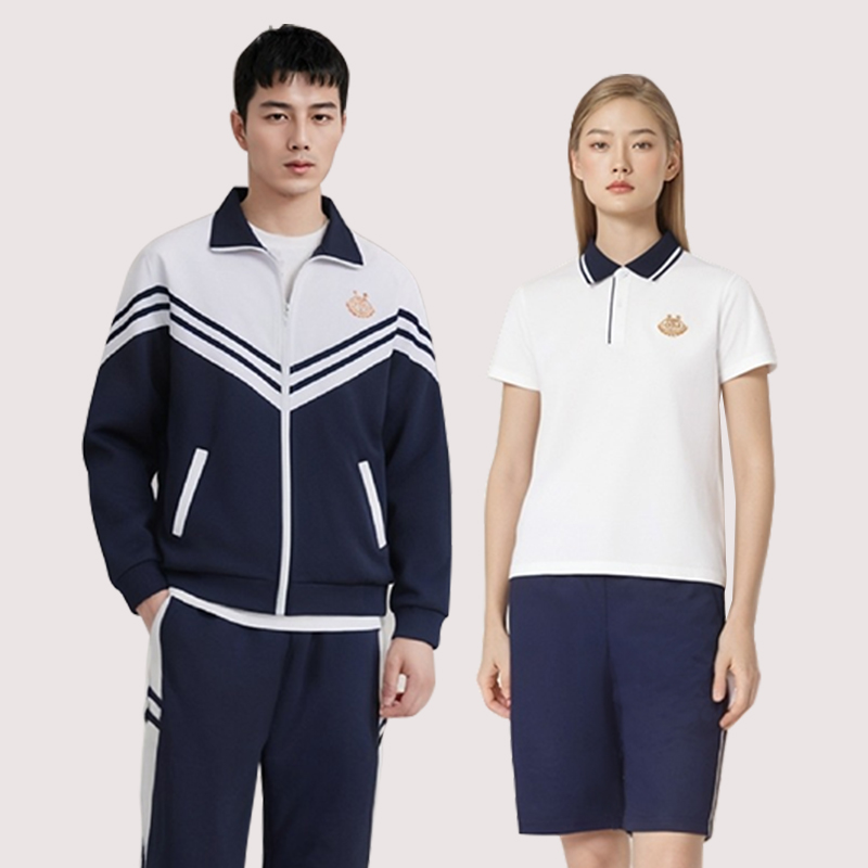 东华中学初二夏季装长短袖校服