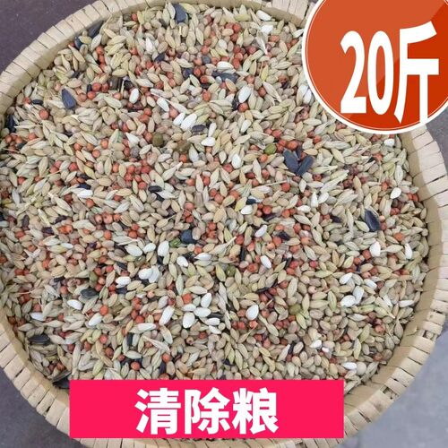 2025新粮20斤清除饲料幼鸽观赏鸽斑鸠等换毛期专用营养粮19省包邮 - 封面