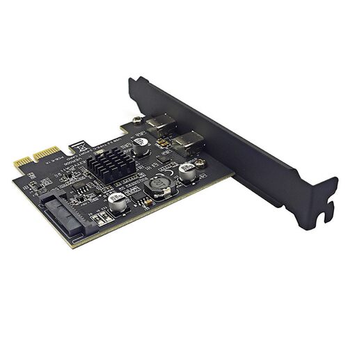 USB3.2扩展卡GEN2双Type-C口ASMedia祥硕ASM3142转接10Gbps外接