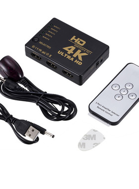 hdmi清视频切换器五切一 HDMI切换器4K*2K hdmi 五进一出带遥控