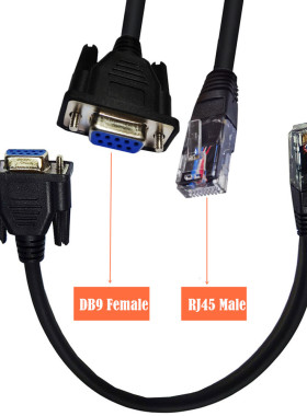 8P8CRJ45转RS232母头线console配置线db9转rj45调试线路由交换机