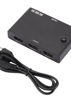 hdmi切换器三进一出4K*2Khdmi3进1出视频适配器hdmi to scart转接