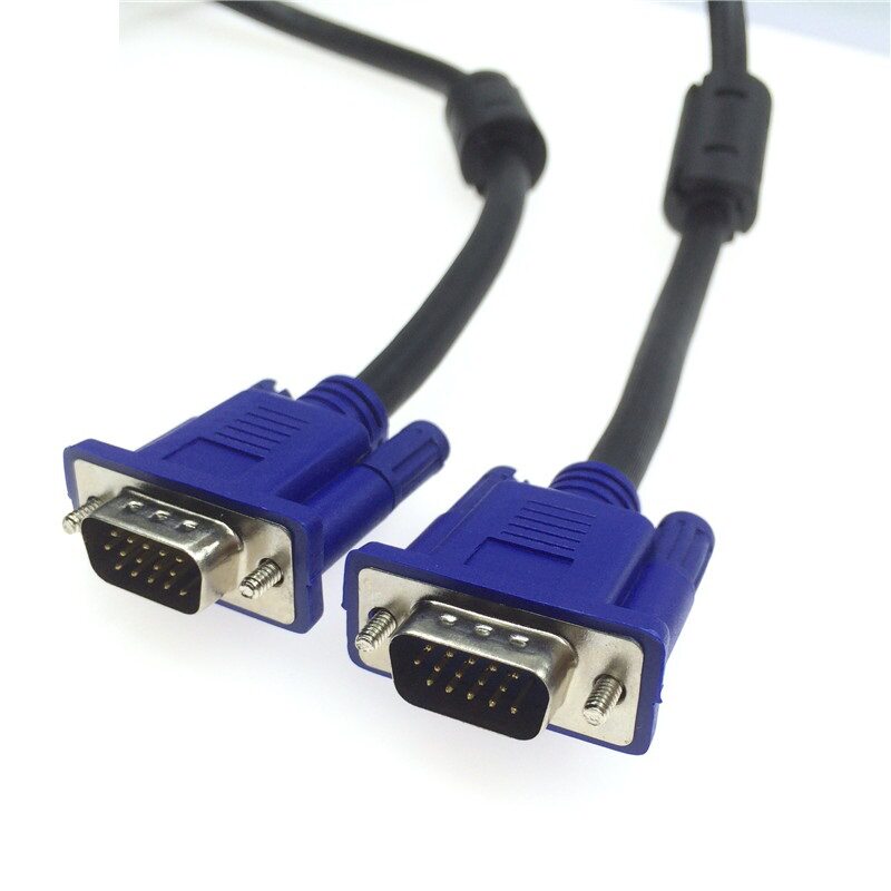 高清vga线台式电脑显示器连接线笔记本投影仪视频线公对公线20米