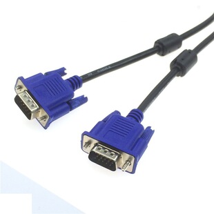 vga3+2连接线台式机电脑连接显示器屏信号视频线三排公对公1.5米