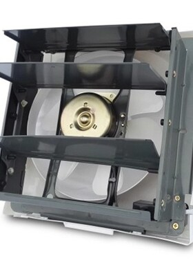 金羚排气扇10寸方形百叶厕所厨房强力静音换气扇APB25-5-30J1金属