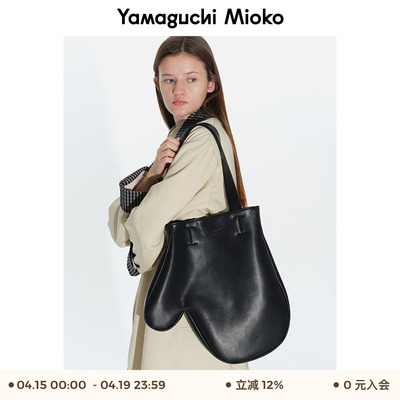 山口美袋 真皮再现！麂皮手套托特包女斜挎大容量