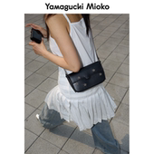 定制款 夏季 mini花瓣爪钉真皮可斜挎手机腋下包 浪漫 山口美袋