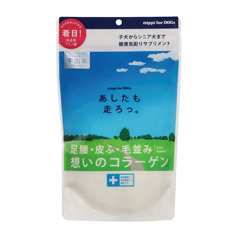 日本代购Nippi160克犬狗胶原蛋白肽粉保护关节腰腿毛健骨内服