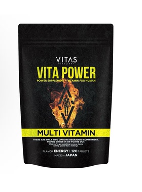日本代购VITAS VITAPOWER复合维生素120粒维b玛卡锌片肾男性滋补