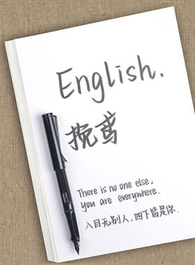 新款挽鸢体英文手写字体练字字帖