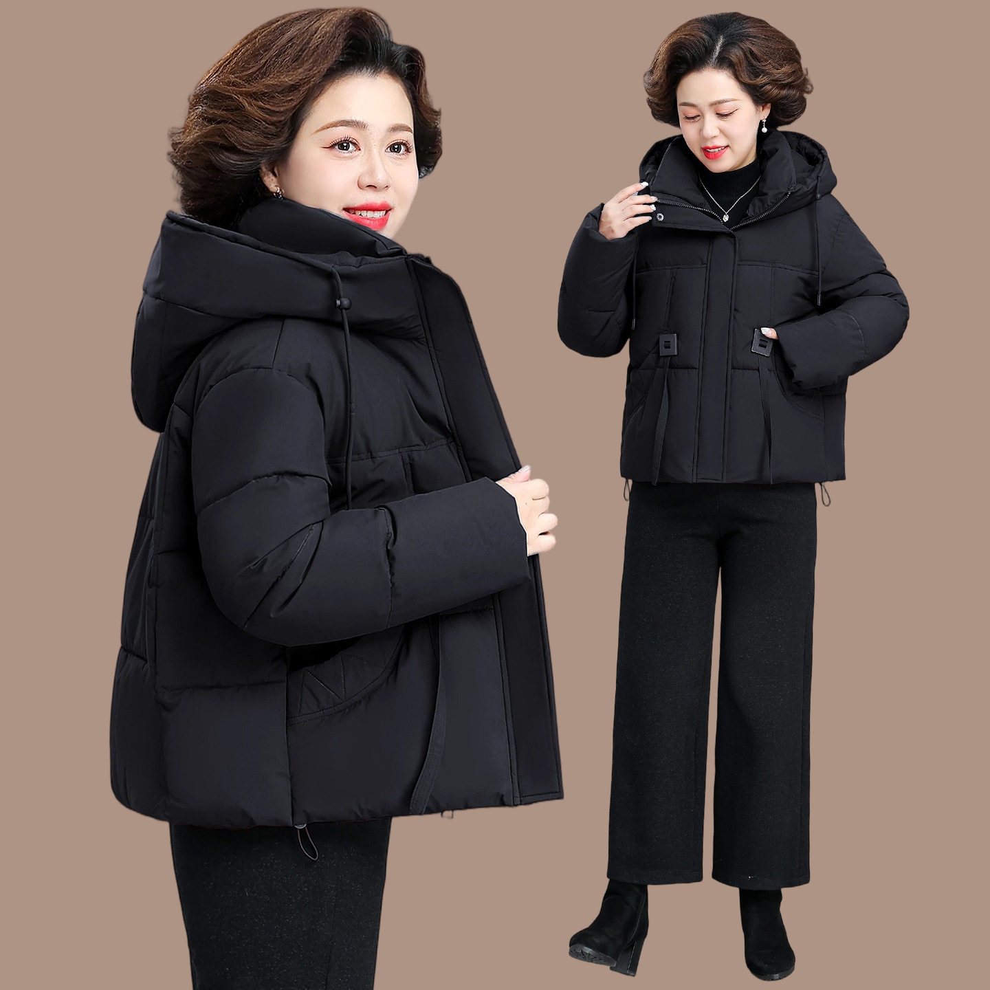 恒源祥小个子妈妈冬装保暖棉服加厚中老年女秋冬棉袄外套洋气贵夫,女装/女士精品,中老年女装,淘宝优惠券,粉丝福利购,淘宝优惠卷