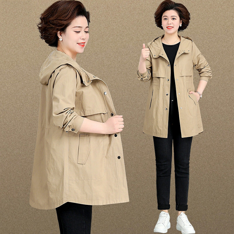 恒源祥中年妈妈春装风衣外套中长款2022新款洋气春秋中老年人女大,女装/女士精品,中老年女装,淘宝优惠券,粉丝福利购,淘宝优惠卷