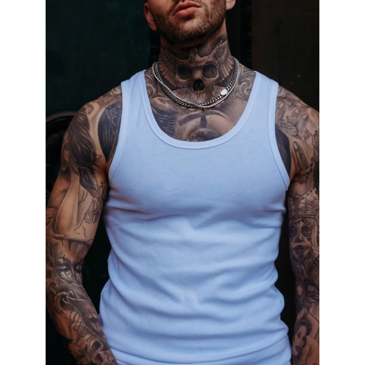 韩国潮牌背心男健身运动弹力紧身修身贴身无袖坎肩跑步训练夏外贸