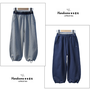 男女童中大童束脚休闲长裤 啦芙莱童装 25秋新品 运动裤 7978 儿童卫裤