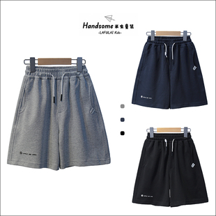 啦芙莱童装儿童轻三防运动裤26夏季新品男女童短裤中童五分裤1923