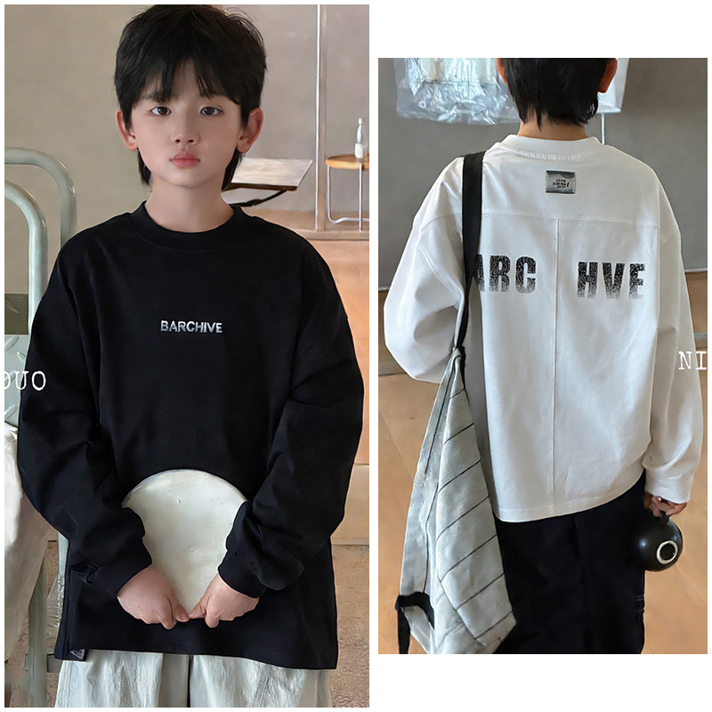 牛哆哆童装儿童百搭字母圆领T恤26春新男女童宽松T恤打底衫76359,童装/婴儿装/亲子装,T恤,淘宝优惠券,粉丝福利购,淘宝优惠卷