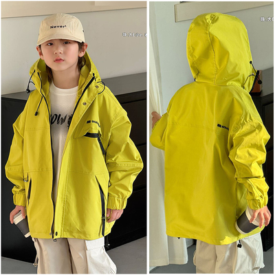 大E小e童装儿童质感机能风户外冲锋衣风衣外套25春新款男女童603