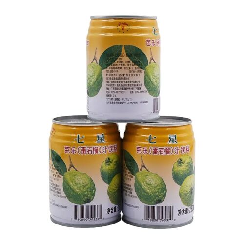 台湾进口七星芭乐番石榴汁饮料怀旧果汁饮料250ml*8罐装