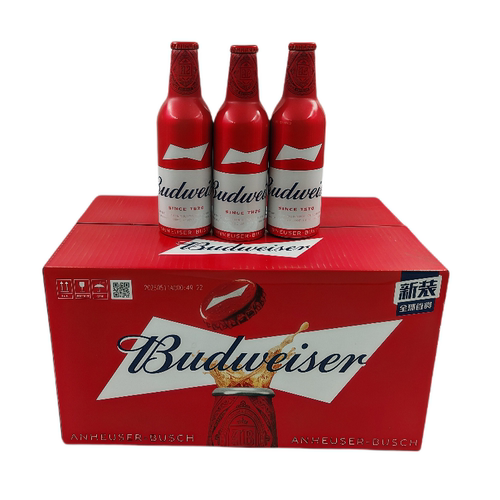 超级百威啤酒小红瓶铝罐355ml