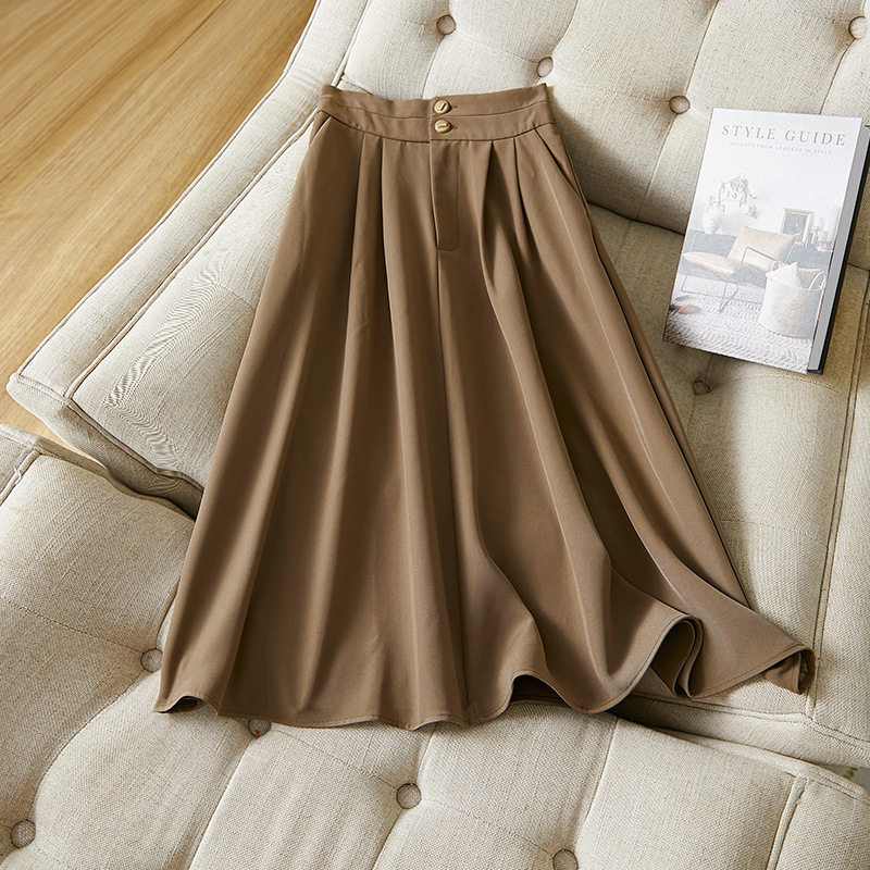 香港潮牌厂家直销高腰显瘦半身裙2025新款气质中长裙子通勤百搭A,女装/女士精品,大码半身裙,淘宝优惠券,粉丝福利购,淘宝优惠卷