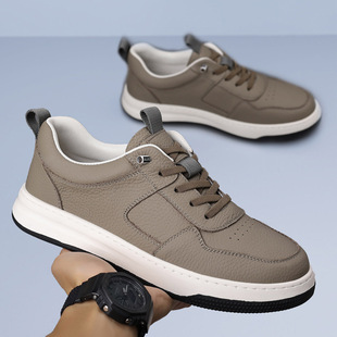康奈官方正品头层牛皮男士休闲小板鞋真皮透气小白鞋男款运动男款