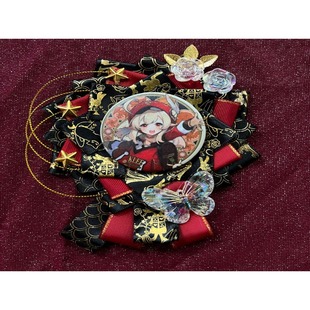 现货dy原创爆款古风吧唧托徽章托痛包扎百搭轻华丽适合55-75mm