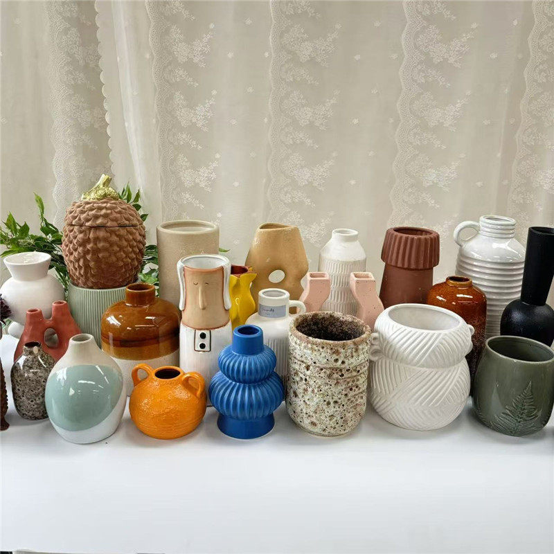 HUAXIA发布-孤品创意陶瓷桌面卧室摆件插花花瓶,家居饰品,花瓶,淘宝优惠券,粉丝福利购,淘宝优惠卷